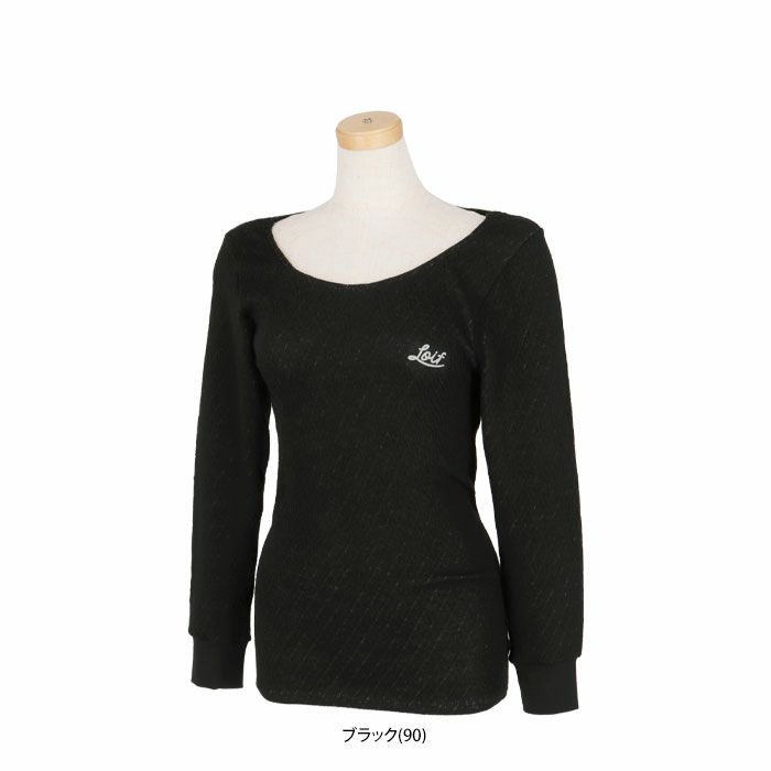 ロイフ Loif　レディースインナー ソルファイバー レイヤーテック キルティング ストレッチ 長袖 クルーネック アンダーシャツ YL1661W 詳細1