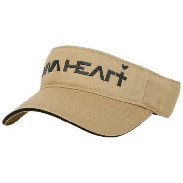 ビバハート VIVA HEART　メンズ ベーシック ツイル サンバイザー 013-59830 52 ベージュ　2023年モデル ベージュ（52）