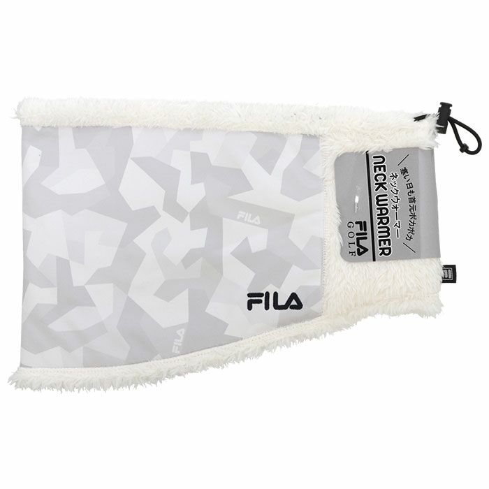 フィラ FILA　メンズ カモフラージュ柄 ネックウォーマー 783-940 OWT オフホワイト　2023年モデル オフホワイト（OWT）