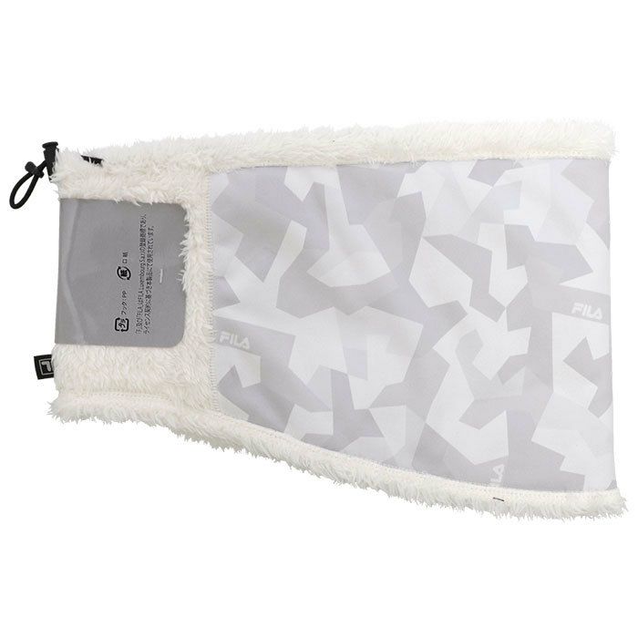 フィラ FILA　メンズ カモフラージュ柄 ネックウォーマー 783-940 OWT オフホワイト　2023年モデル 詳細1