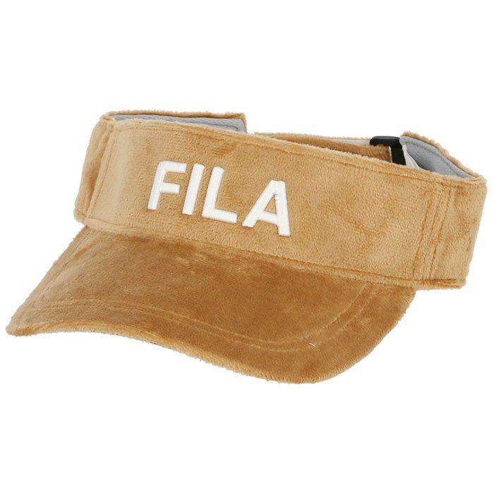 フィラ FILA　レディース ロゴ刺繍 イヤーマフ付き 2WAY サンバイザー 793-920 BE ベージュ　2023年モデル 詳細2