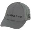 セントアンドリュース St ANDREWS　ロゴ刺繍 ポリエステルタフタ×フリース キャップ 042-3287151 020 グレー　2023年モデル グレー（020）