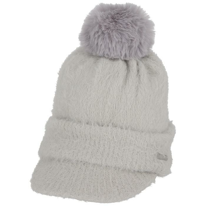 セントアンドリュース St ANDREWS　レディース ポンポン つば付き ニットキャップ 042-3287102 020 グレー　2023年モデル グレー（020）