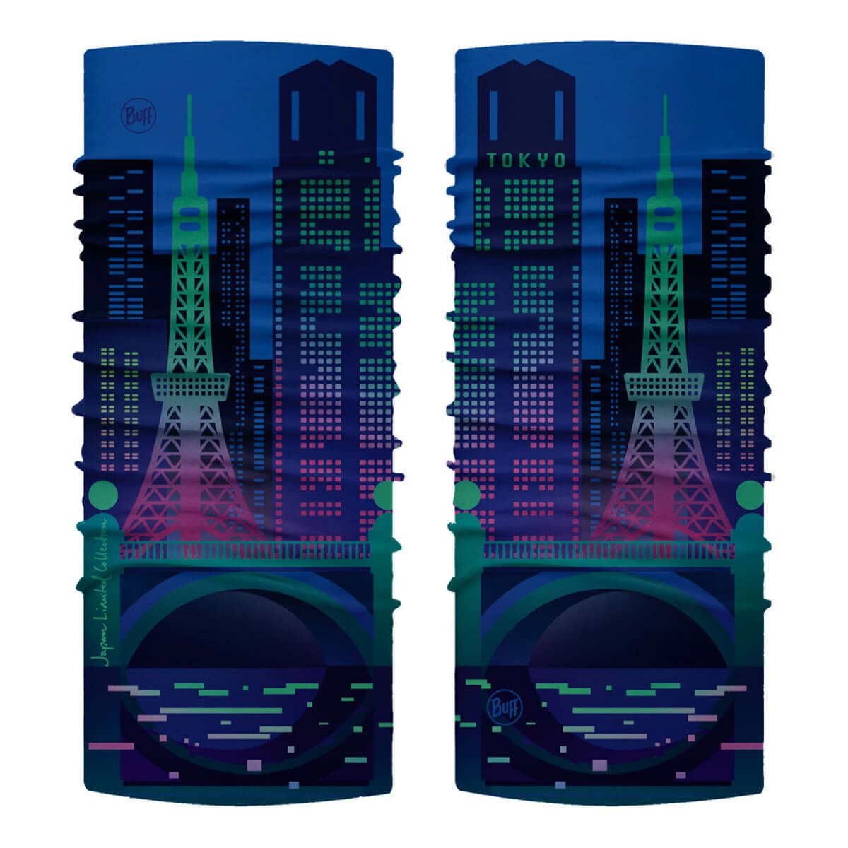 バフ BUFF　スキーウェア ネックチューブ オリジナル エコ ストレッチ 日本限定モデル Original EcoStretch JAPAN LIMITED 2023-2024 TOKYO NIGHTS GREEN（553270）