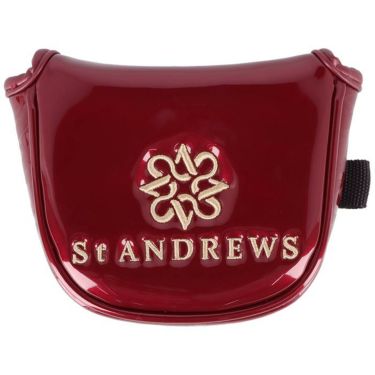 セントアンドリュース St ANDREWS　STAロゴ エナメル マレットタイプ パターカバー 042-3984815 070 ワイン　2023年モデル ワイン（070）