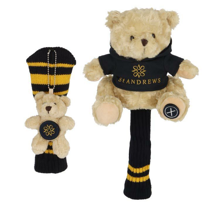 セントアンドリュース St ANDREWS　テディベア フェアウェイウッド用 ユーティリティ用 ヘッドカバー セット 042-4984211 040 ベージュ　2023年モデル ベージュ（040）