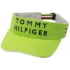 トミー ヒルフィガー ゴルフ　レディース ロゴ刺繍 コットンツイル サンバイザー THMB225F 69 ライムグリーン　2023年モデル ライムグリーン（69）