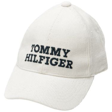 トミー ヒルフィガー ゴルフ　ロゴ刺繍 コーデュロイ キャップ THMB3F54 00 ホワイト　2023年モデル ホワイト（00）