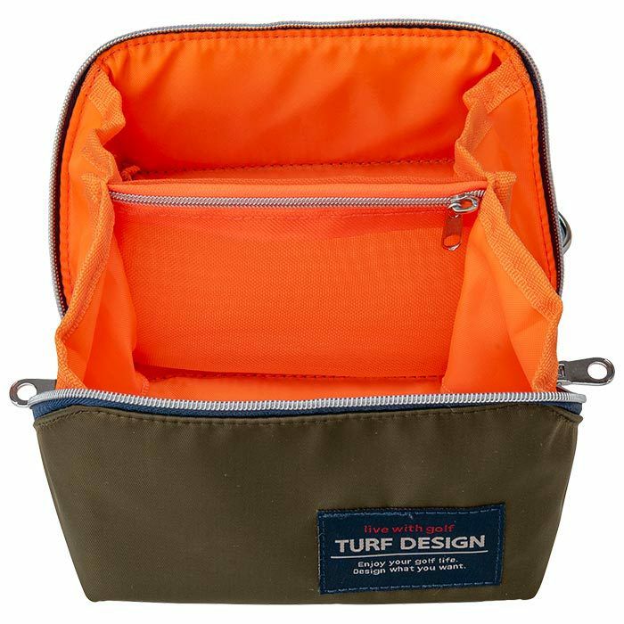 TURF DESIGN ターフデザイン ゴルパカ ポーチ Mサイズ TDGP-BC75M ネイビー/グリーン　2023年モデル 詳細3