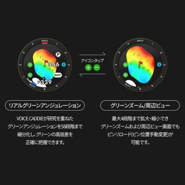 ボイスキャディ VOICE CADDIE　腕時計型 GPSゴルフナビ T-Ultra ホワイト 詳細2
