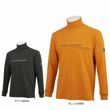 デサントゴルフ DESCENTE GOLF　メンズ DSG ベア天竺 胸ポケット 長袖 タートルネックシャツ DGMWJB05　2023年モデル 詳細1