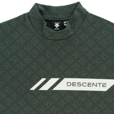 デサントゴルフ DESCENTE GOLF　メンズ モノグラムプリント 総柄 裏起毛 長袖 モックネックシャツ DGMWJB09　2023年モデル 詳細3