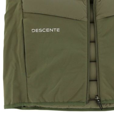 デサントゴルフ DESCENTE GOLF　メンズ ストレッチ 撥水 フルジップ ダウン ベスト DGMWJK50　2023年モデル 詳細5