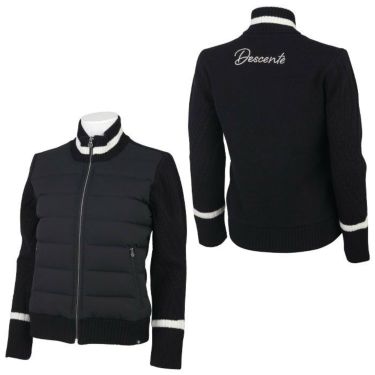 デサントゴルフ DESCENTE GOLF　レディース CRYSTAL ロゴデザイン 長袖 フルジップ ハイブリッド ダウンジャケット DGWWJK00　2023年モデル詳細2