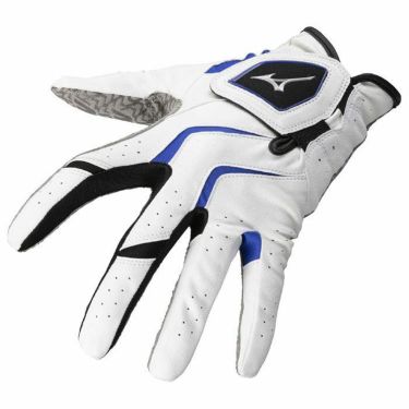 ミズノ MIZUNO　W-GRIP ダブルグリップ メンズ ゴルフグローブ 5MJML401 27 ホワイト×ブルー 詳細2