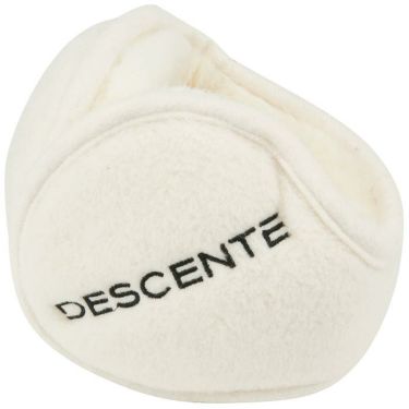 デサントゴルフ DESCENTE GOLF　メンズ ロゴ刺繍 バックアーム イヤーウォーマー DGBWJX00 WH00 ホワイト　2023年モデル ホワイト（WH00）