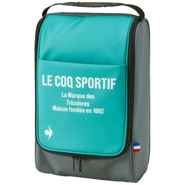 ルコック Le coq sportif　メンズ ロゴプリント シューズケース QQBXJA20 GR00 グリーン　2024年モデル グリーン（GR00）