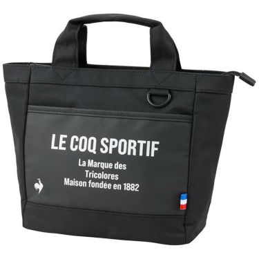 ルコック Le coq sportif　メンズ ロゴプリント ミニトートバッグ QQBXJA46 BK00 ブラック　2024年モデル