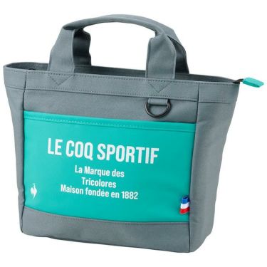 ルコック Le coq sportif　メンズ ロゴプリント ミニトートバッグ QQBXJA46 GR00 グリーン　2024年モデル