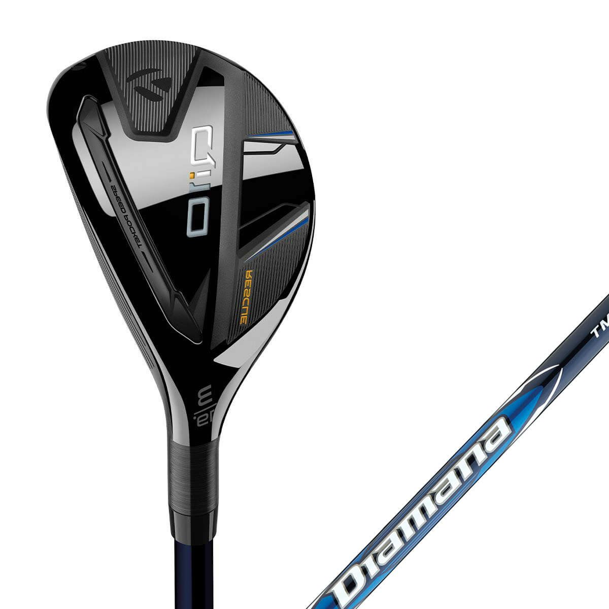 テーラーメイド　Qi10 左用・レフティ レスキュー メンズ ユーティリティ　Diamana BLUE TM60 カーボンシャフト　2024年モデル 詳細1