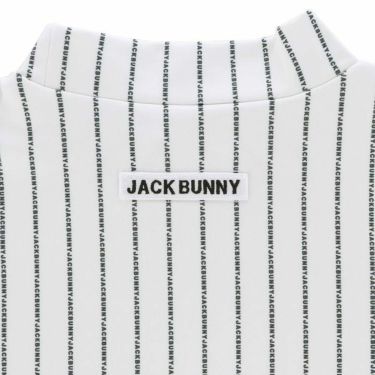 ジャックバニー Jack Bunny!!　レディース ロゴストライプ柄 裏微起毛 長袖 モックネックシャツ 263-4166124　2024年モデル 詳細4