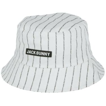 ジャックバニー Jack Bunny!!　ロゴストライプ柄 バケットハット 262-4187107 030 ホワイト　2024年モデル ホワイト（030）