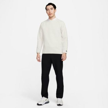 ナイキ NIKE　メンズ ツアー Dri-FIT キルティッド 長袖 クルーネック プルオーバー FD5836 072 ライトボーン/ライトボーン/ブラック　2024年モデル 詳細6