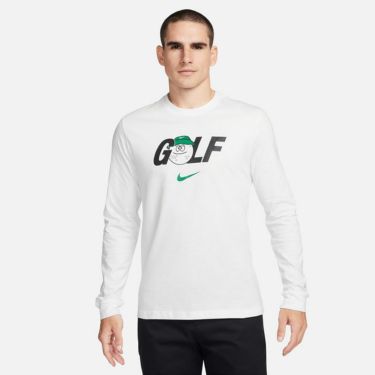 ナイキ NIKE　メンズ ゴルフモチーフプリント 長袖 Tシャツ FQ4929 100 ホワイト　2024年モデル ホワイト（100）