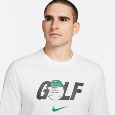 ナイキ NIKE　メンズ ゴルフモチーフプリント 長袖 Tシャツ FQ4929 100 ホワイト　2024年モデル 詳細2