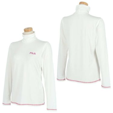 フィラ FILA　レディース ロゴプリント ストレッチ 長袖 ハイネックシャツ 793-585 詳細2