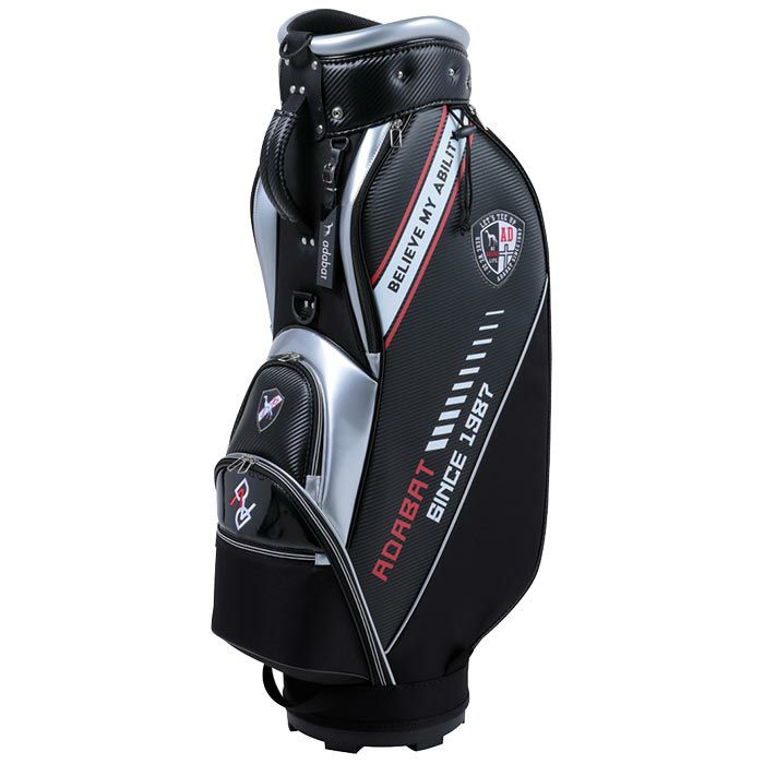 アダバット adabat　メンズ 軽量 スリムデザイン キャディバッグ ABC430 BK ブラック　2024年モデル ブラック（BK）