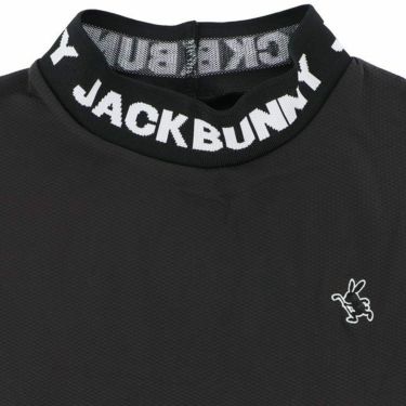 ジャックバニー Jack Bunny!!　メンズ ロゴジャガード ドビーストレッチ リブ衿 半袖 モックネックシャツ 262-4167221　2024年モデル 詳細3