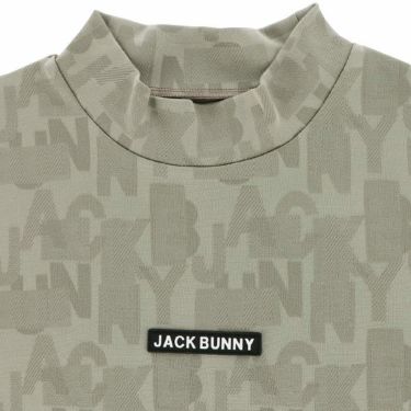 ジャックバニー Jack Bunny!!　メンズ 総柄 ロゴジャガード ストレッチ 半袖 モックネックシャツ 262-4167223　2024年モデル 詳細3