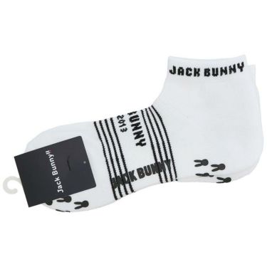 ジャックバニー Jack Bunny!!　メンズ L字 アンクルソックス 262-4186115 030 ホワイト　2024年モデル ホワイト（030）