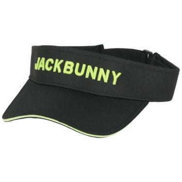 ジャックバニー Jack Bunny!!　フロントロゴ ツイル サンバイザー 262-4187201 010 ブラック　2024年モデル ブラック（010）