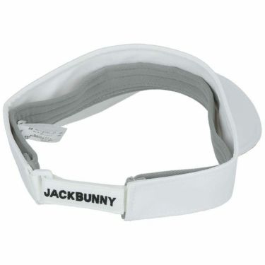 ジャックバニー Jack Bunny!!　フロントロゴ ツイル サンバイザー 262-4187201 030 ホワイト　2024年モデル 詳細1