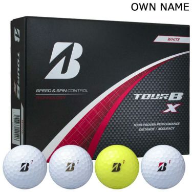 オウンネーム専用　ブリヂストン　ツアーB X 2024年モデル　ゴルフボール 1ダース（12球入り） 詳細1