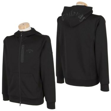 キャロウェイ Callaway　メンズ ロゴプリント ダンボール素材 長袖 フルジップ パーカー C24117101　2024年モデル 詳細2