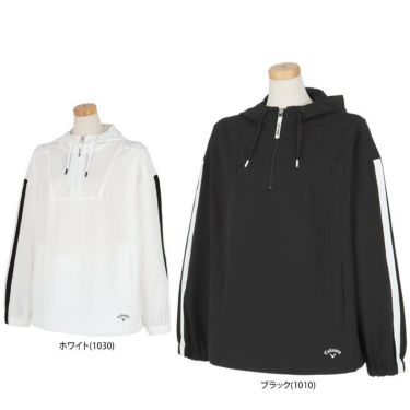キャロウェイ Callaway　レディース サイドライン 8WAYストレッチ 長袖 ハーフジップ パーカー C24115201　2024年モデル 詳細1
