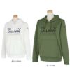 キャロウェイ Callaway　レディース ロゴデザイン ダンボール スウェット 長袖 Vガゼット プルオーバー パーカー C24117203　2024年モデル