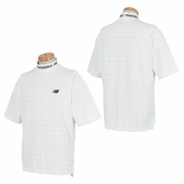 ニューバランスゴルフ　メンズ SPORT 千鳥柄 ジャカード 半袖 モックネックシャツ 012-4166001　2024年モデル 詳細2