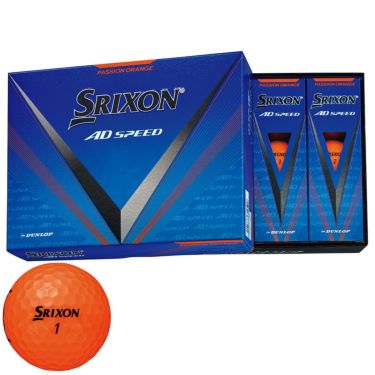 オウンネーム専用　スリクソン AD SPEED 2024年モデル ゴルフボール　3ダース（36球）　2024年モデル　オレンジ