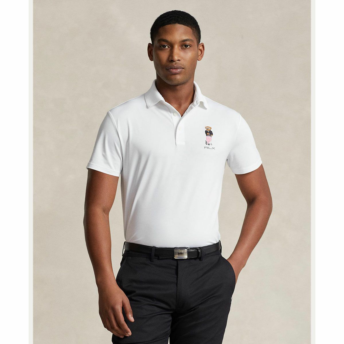 RLX GOLF メンズ テーラード フィット Polo ベア 半袖 ポロシャツ 