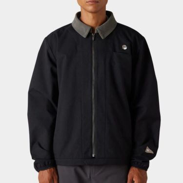 686 X MALBON 撥水 ロゴワッペン ストレッチ 長袖 2WAY フルジップ ジャケット M3FAJKT173 BLACK BLACK　詳細1