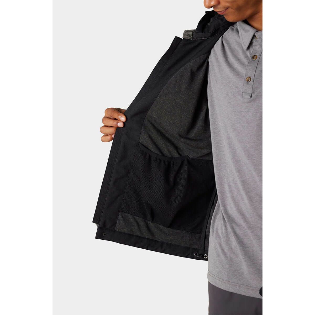 686 X MALBON 撥水 ロゴワッペン ストレッチ 長袖 2WAY フルジップ ジャケット M3FAJKT173 BLACK BLACK　詳細4