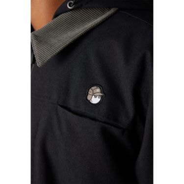 686 X MALBON 撥水 ロゴワッペン ストレッチ 長袖 2WAY フルジップ ジャケット M3FAJKT173 BLACK BLACK　詳細8