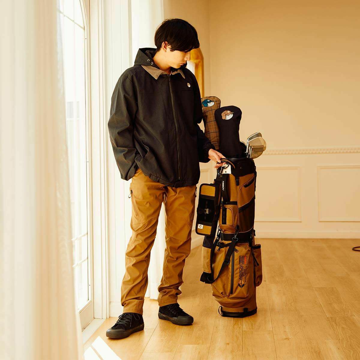 686 X MALBON 撥水 ロゴワッペン ストレッチ 長袖 2WAY フルジップ ジャケット M3FAJKT173 BLACK BLACK　詳細10