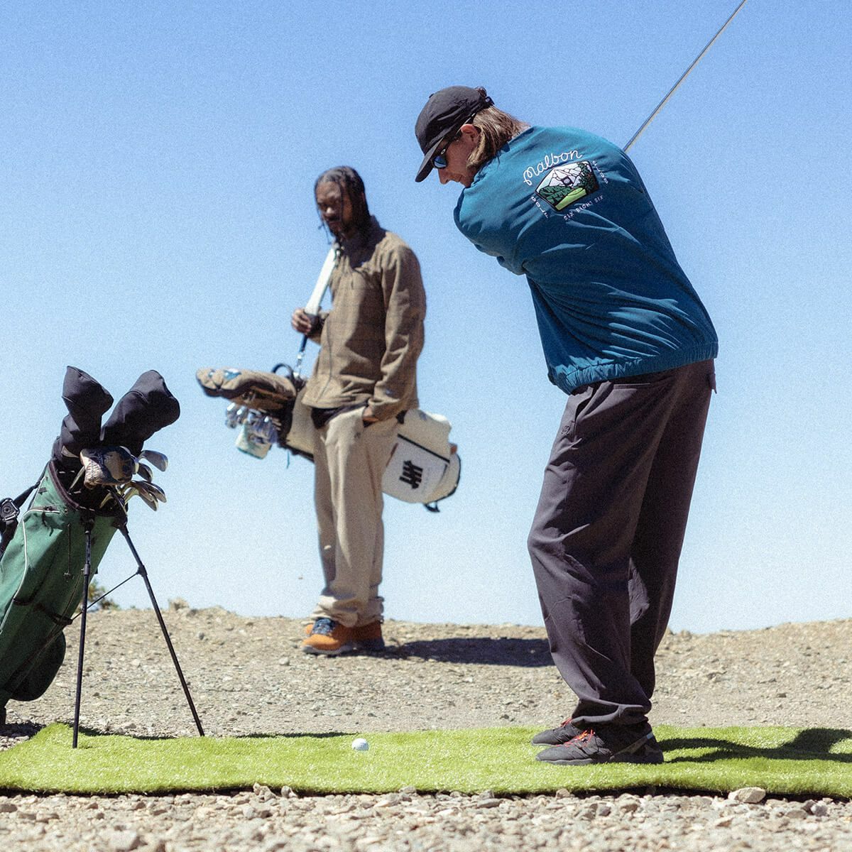 686 X MALBON 撥水 ロゴワッペン PRIMALOFT ストレッチ 長袖 Vネック プルオーバー ジャケット M3FAWLS172 MOROCCAN BLUE　詳細10