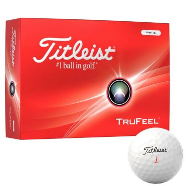 タイトリスト　TRUFEEL トゥルーフィール 2024年モデル　ゴルフボール　1ダース（12球入り）　ホワイト ホワイト