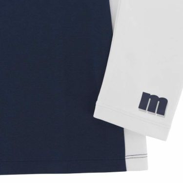 マンシングウェア Munsingwear　レディース ENVOY 配色切替 ストレッチ ロゴデザイン 長袖 ハイネックシャツ MEWVJB03　2023年モデル 詳細5